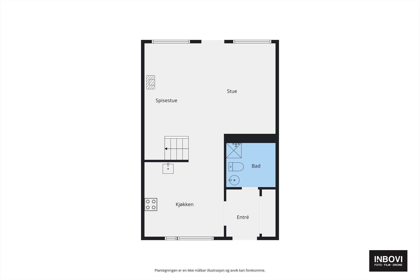 Plantegning 1. etg Galleribilde