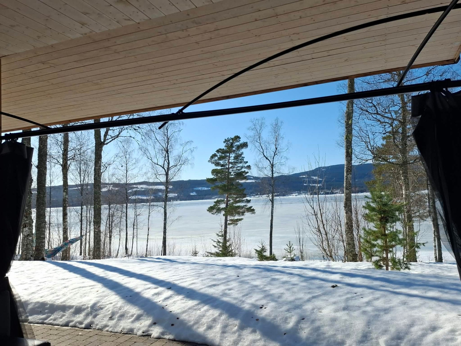Utsikt fra terrassen Galleribilde