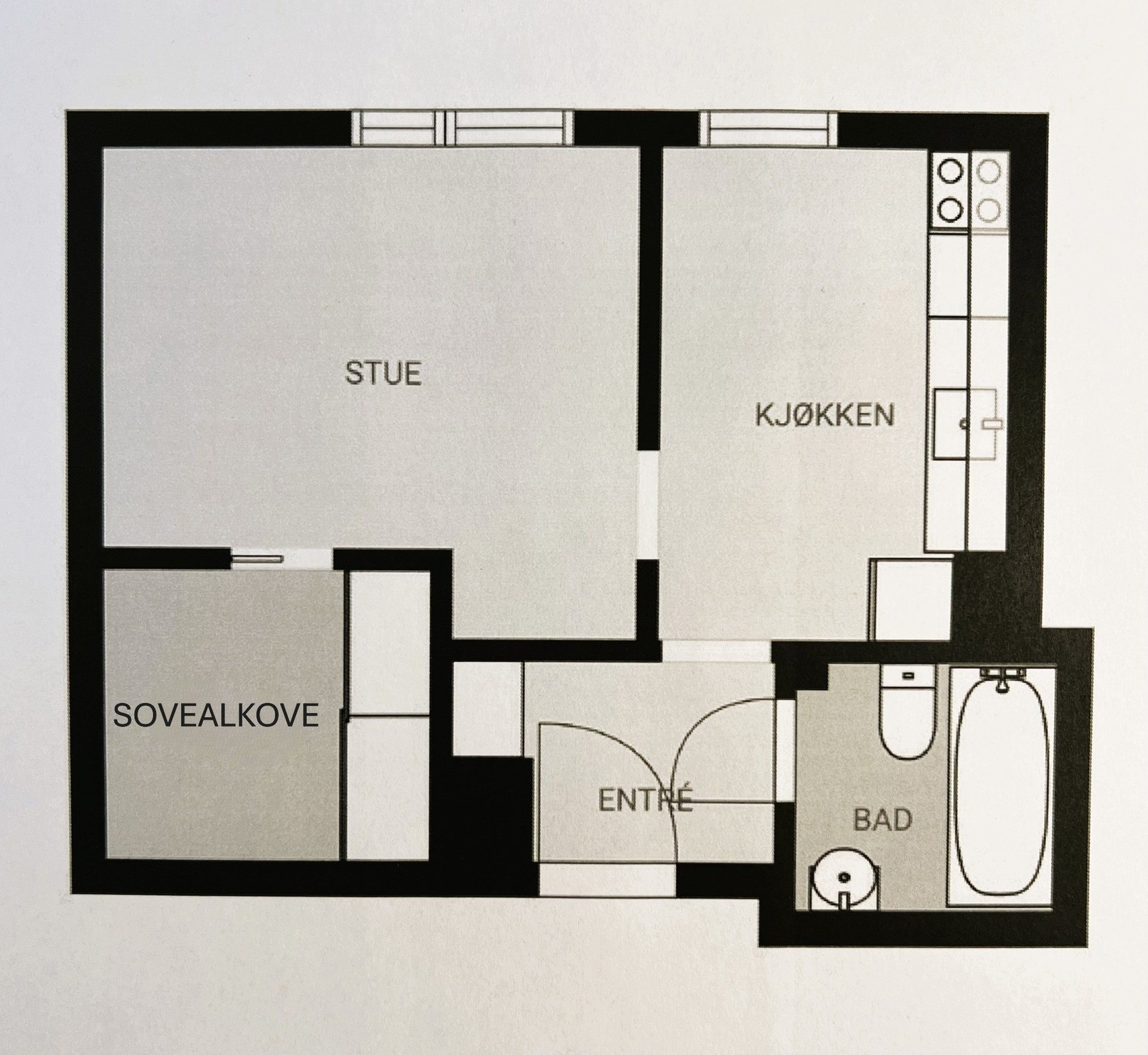 Plantegning. Galleribilde