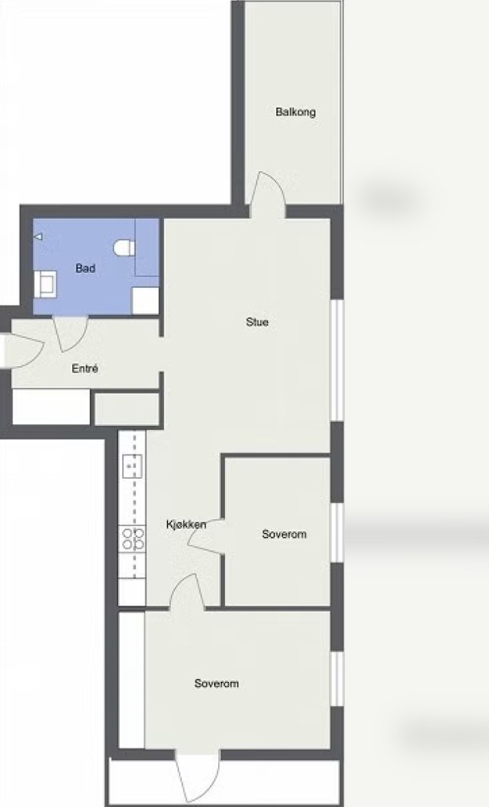 Plantegning Galleribilde