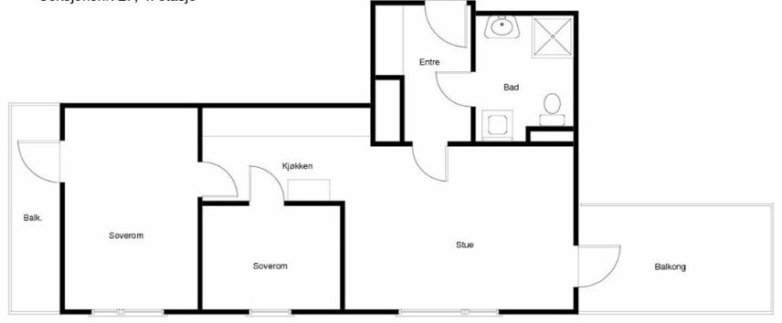 Plantegning Galleribilde