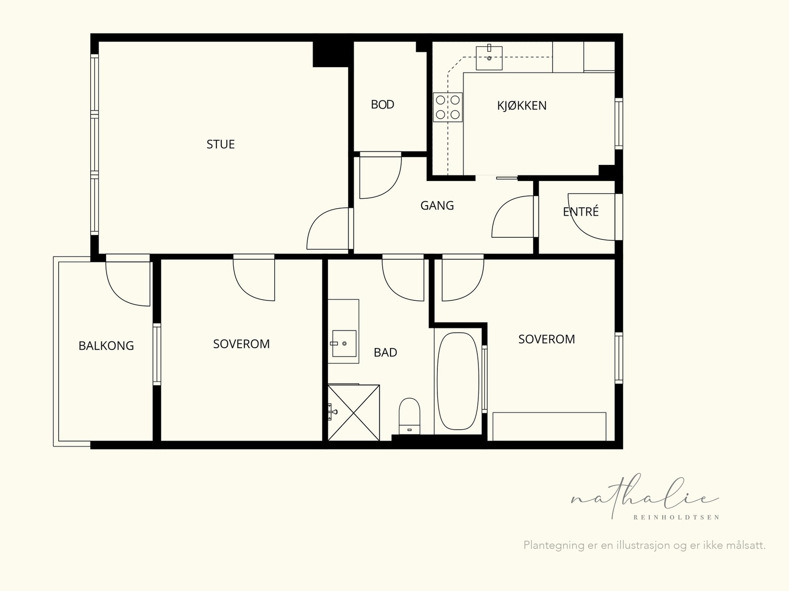 Plantegning 1. etasje. Galleribilde