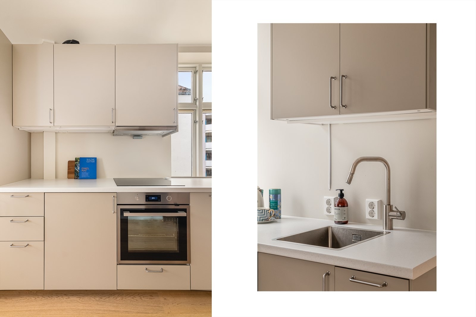 Med sitt lekre design holdes vaskemaskinen seg skjult. Galleribilde