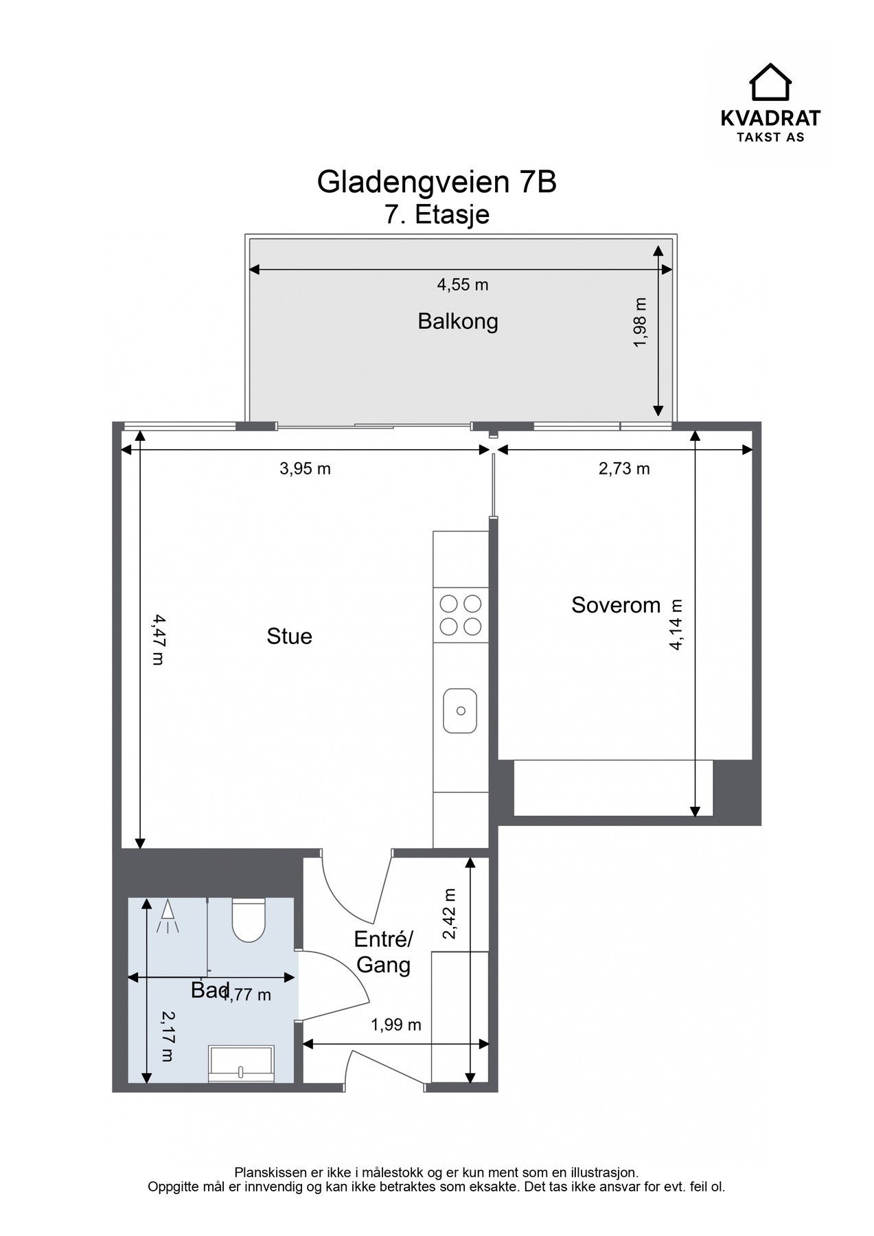 Plantegning - 7. etasje. Galleribilde
