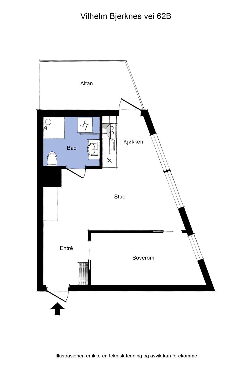 Planløsning 5.etasje. Galleribilde