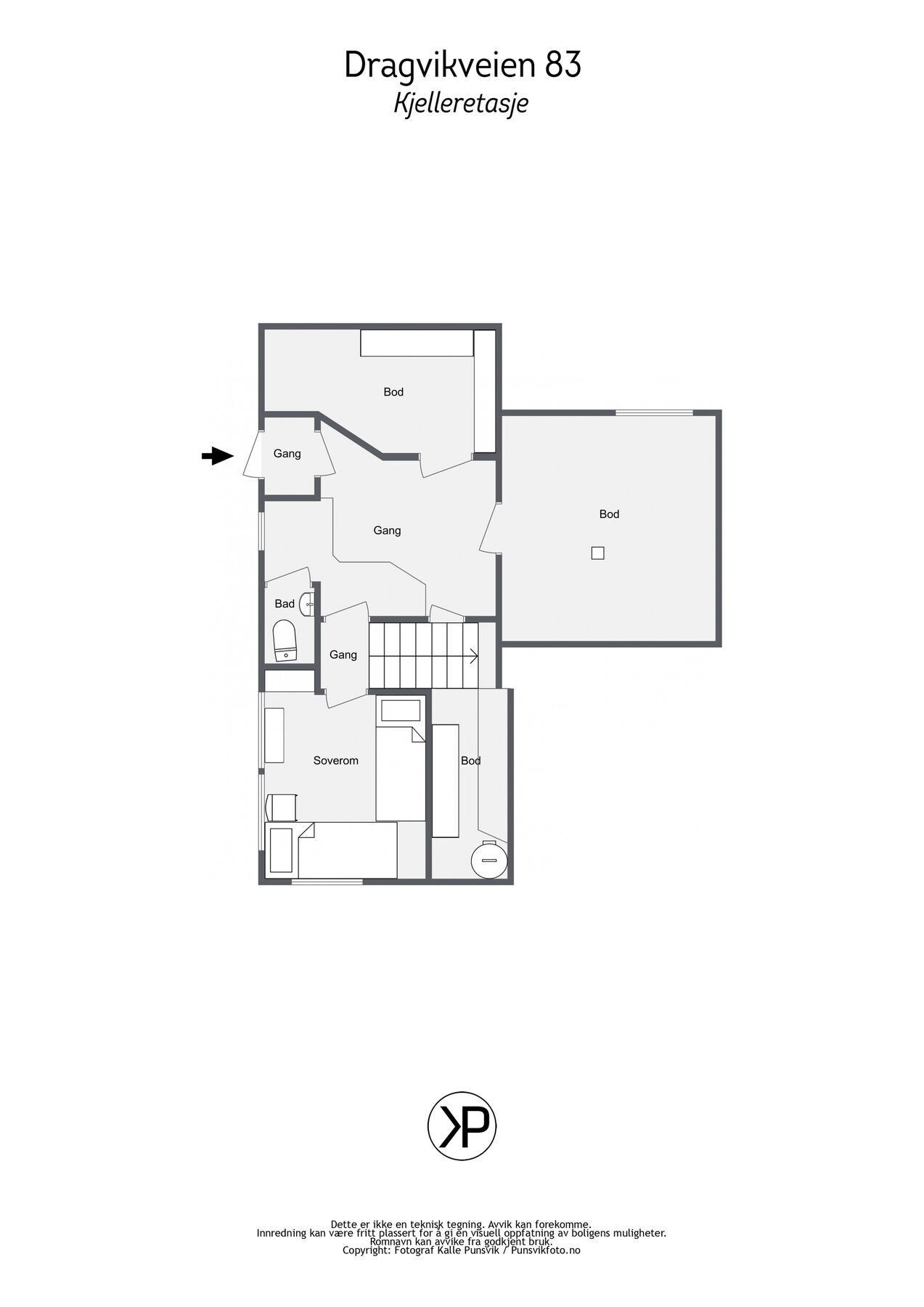 Plantegning kjeller Galleribilde