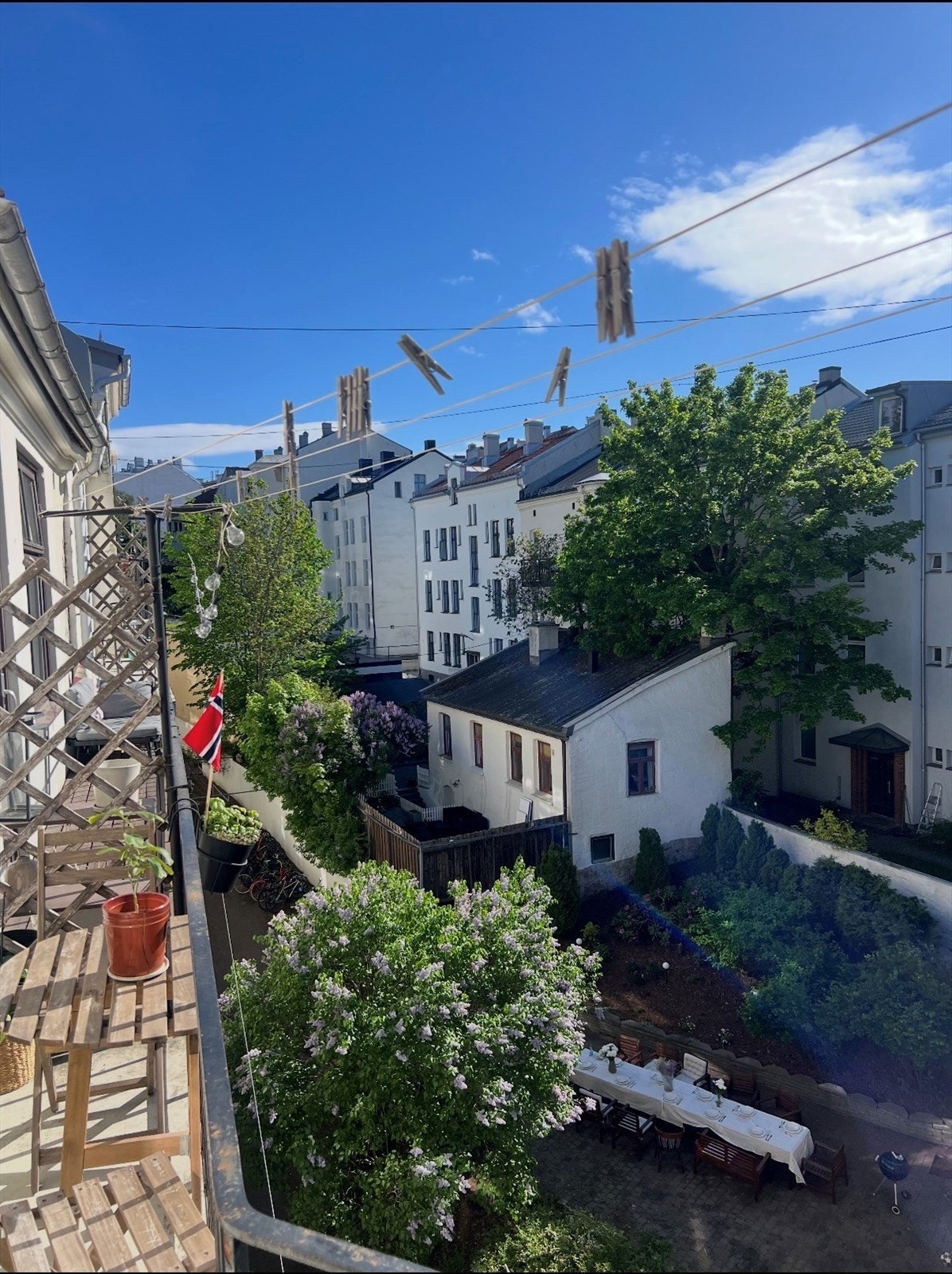 Bilde fra balkongen på sommerstid! Galleribilde