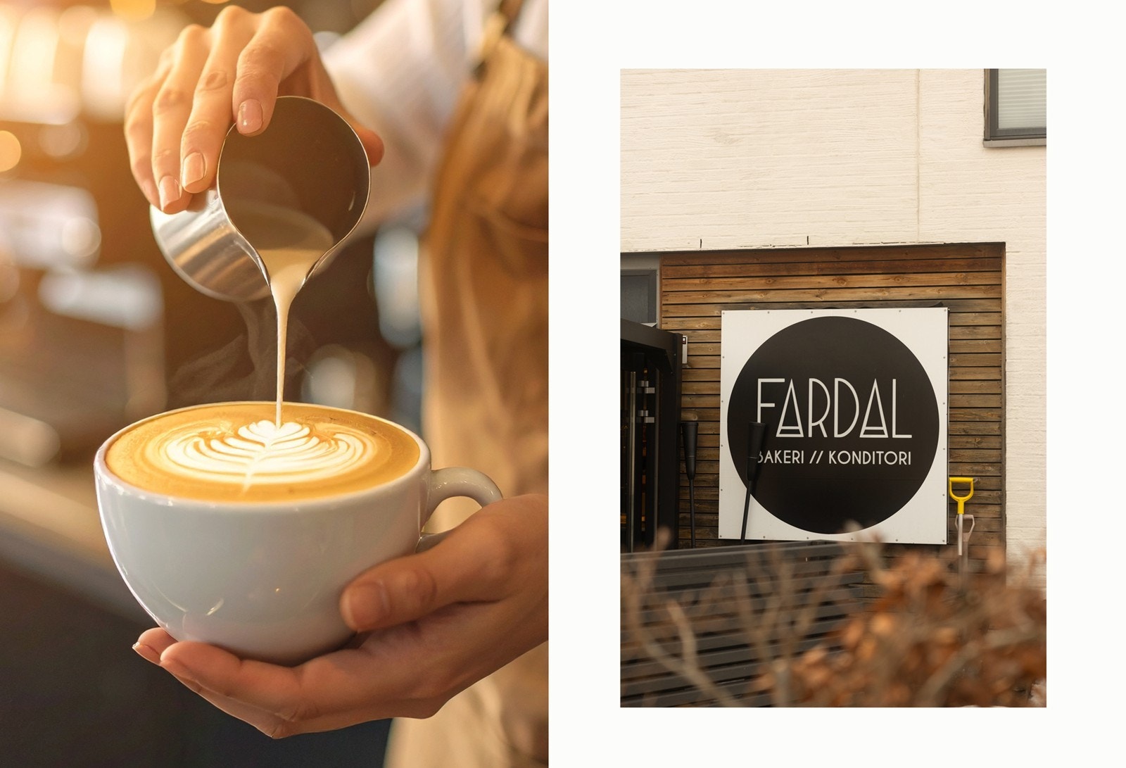 Fardal Bakeri og Konditori ligger knappe et par minutter gange fra boligen. Galleribilde