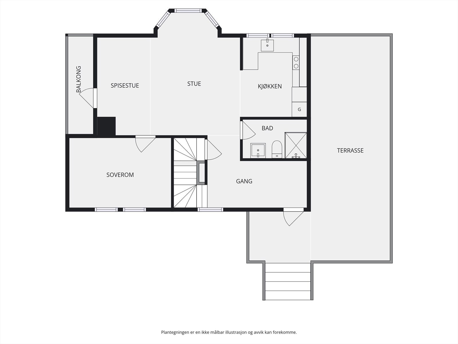 Plantegning 1.etasje. Galleribilde