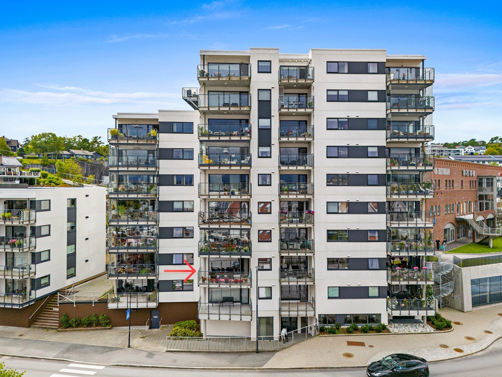 Leiligheten har en fin beliggenhet i byggets 3.etasje. Galleribilde