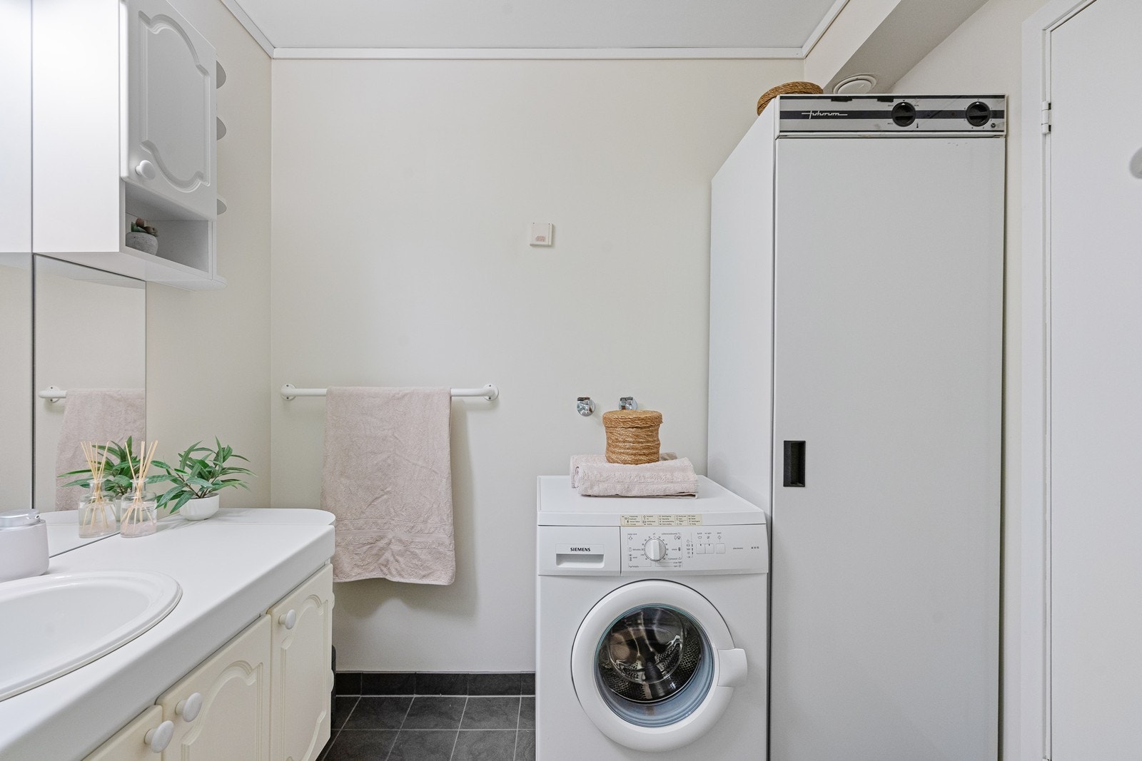 Her er også opplegg for vaskemaskin. Galleribilde