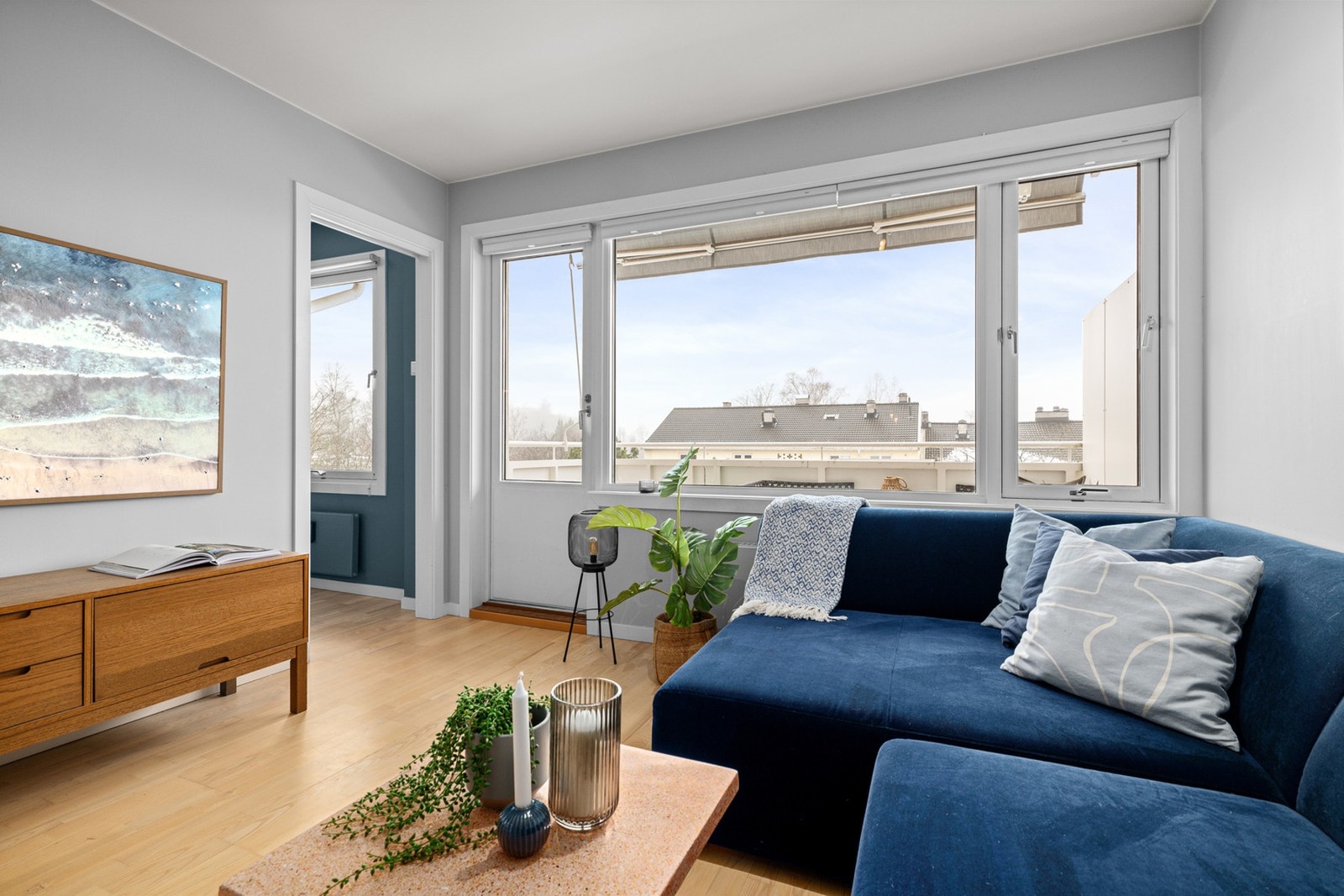 Fra stuen er det adkomst til et soverom. Galleribilde