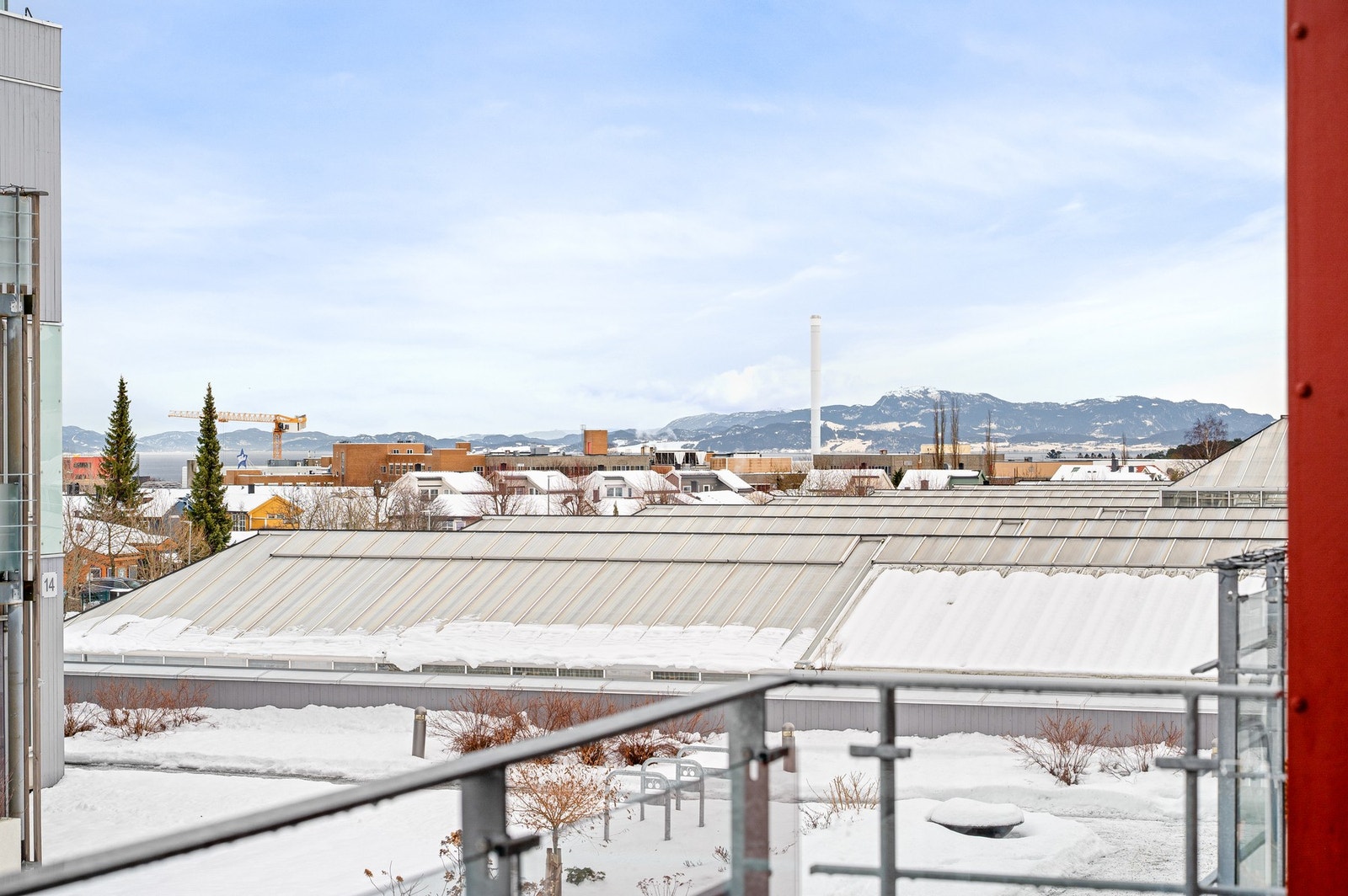 Utsikt fra balkongen. Galleribilde