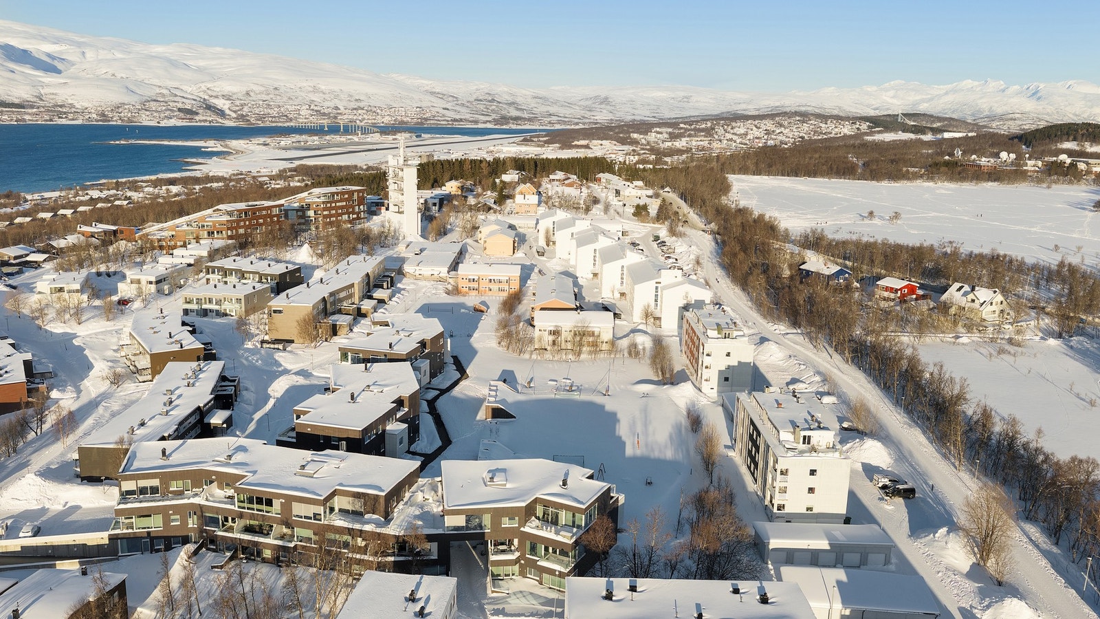 Nærhet til lysløypa. Galleribilde