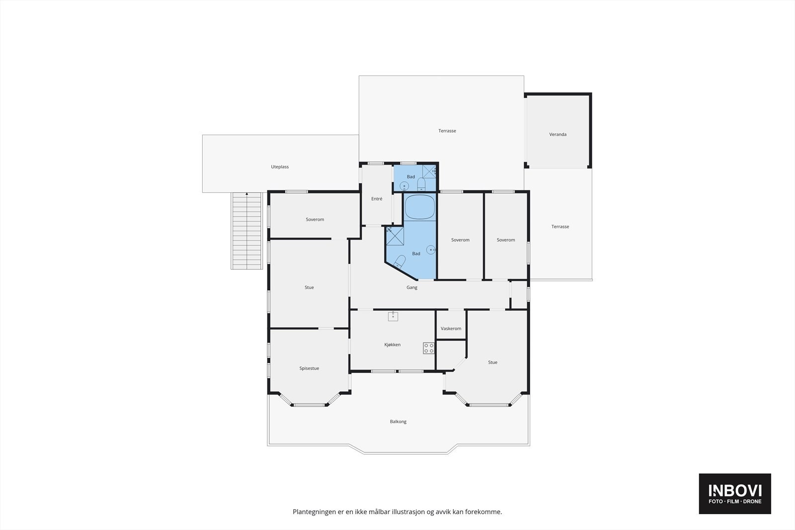 Plantegning hovedetasjen Galleribilde