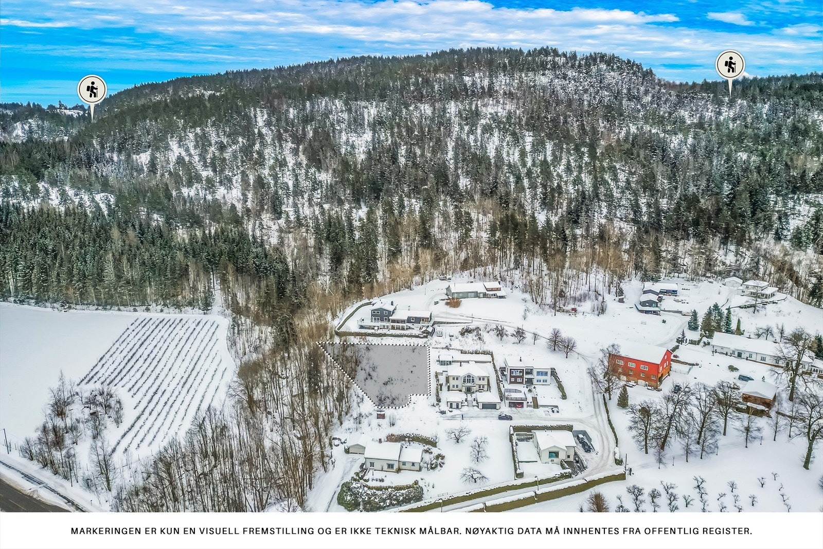 Det er flotte turstier og sykkelruter i nærområdet, samt flotte naturopplevelser med marka i umiddelbar nærhet. Galleribilde