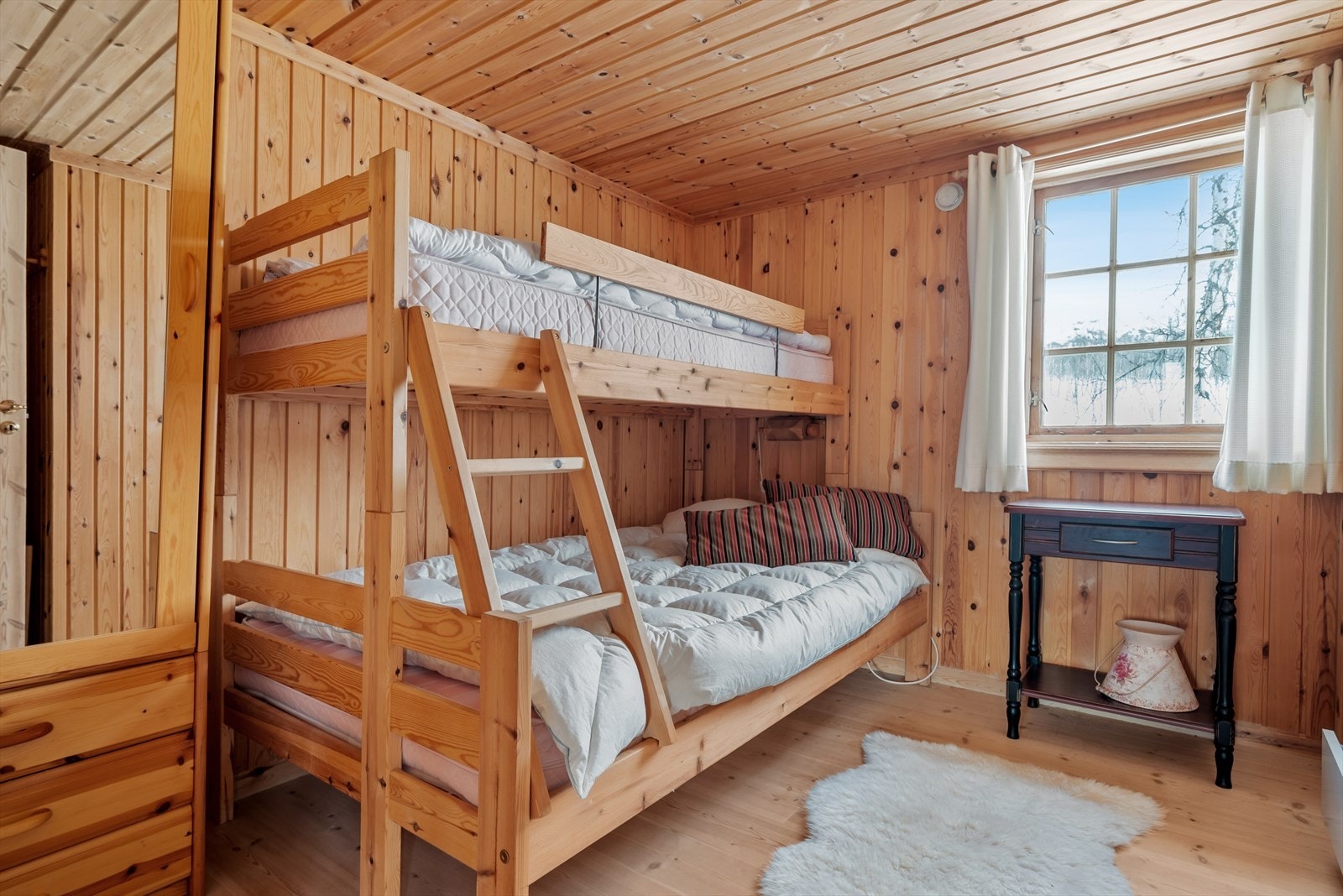 To av soverommene er innredet med hvert sitt garderobeskap. Galleribilde