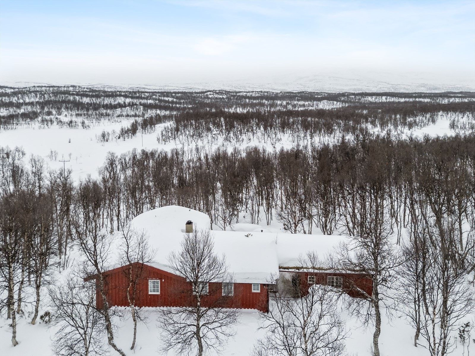 Fra hytta er det kort vei over til Sverige og vinterparadiset Funäsdalen. Galleribilde