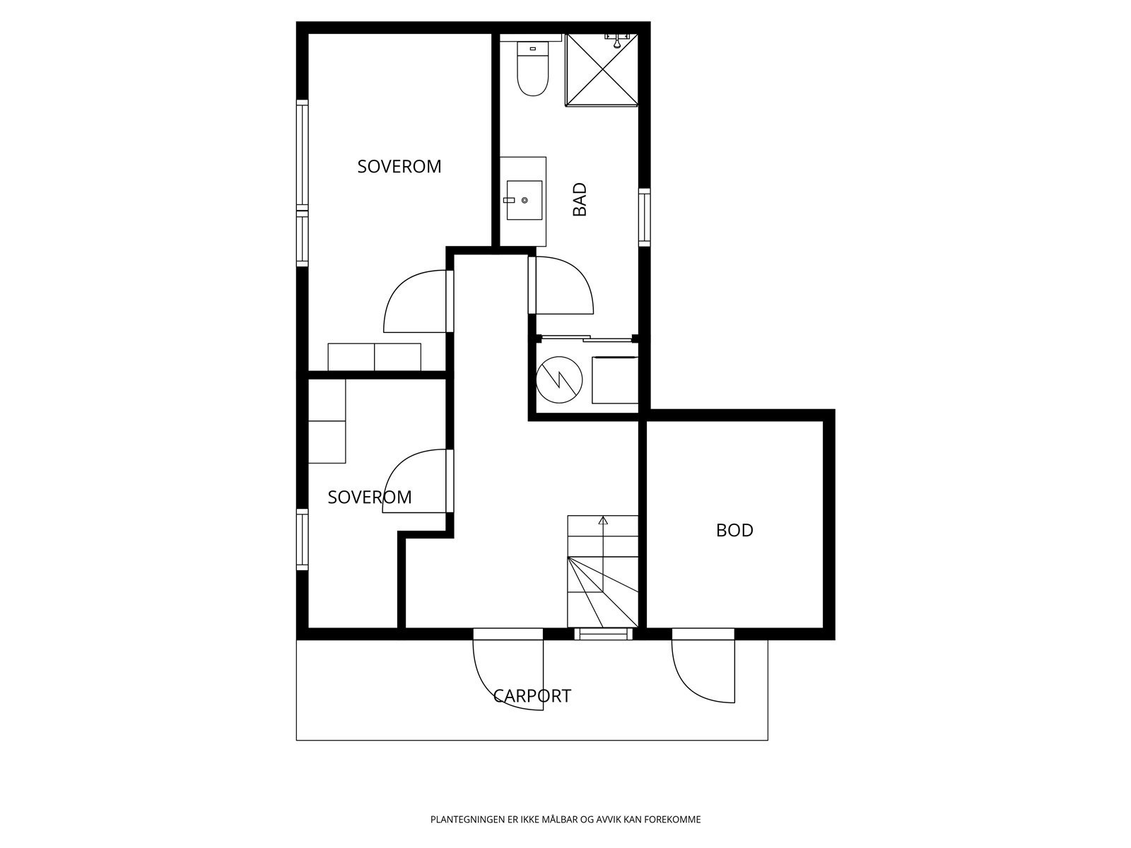 Plantegning 1. etasje. Galleribilde