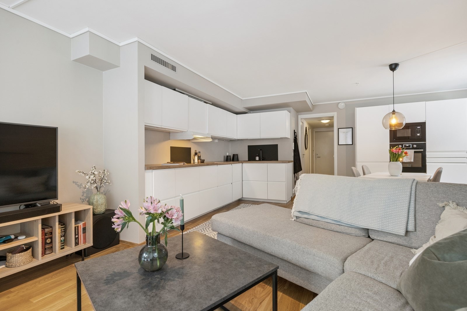 Leiligheten har balansert ventilasjon for et sunt inneklima. Galleribilde