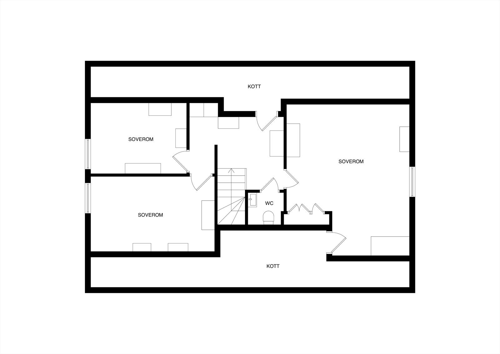 Plantegning 2. etasje Galleribilde