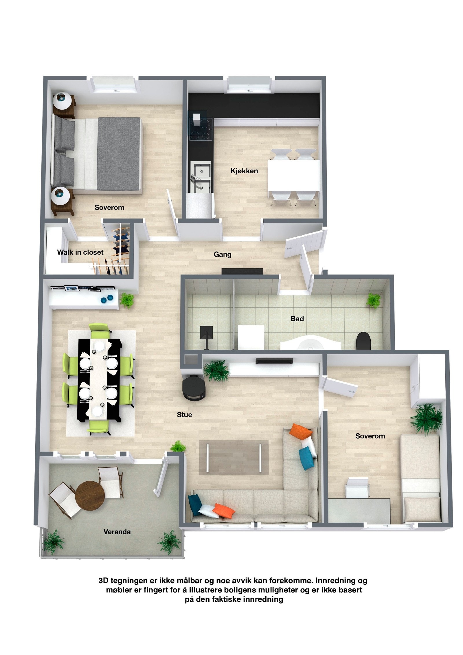 Planskisse Galleribilde