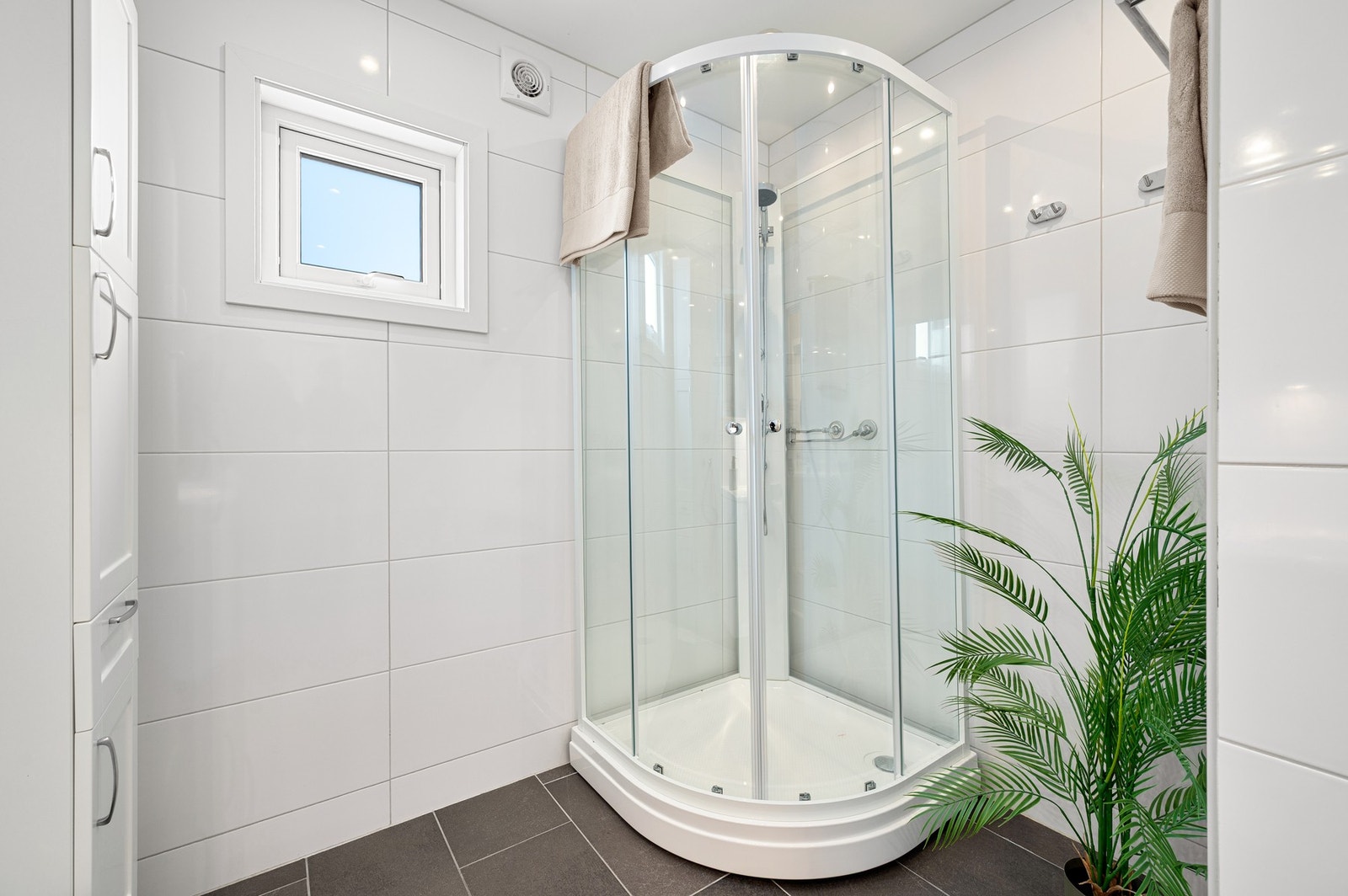 Dusjkabinettet er ble byttet i år. Galleribilde