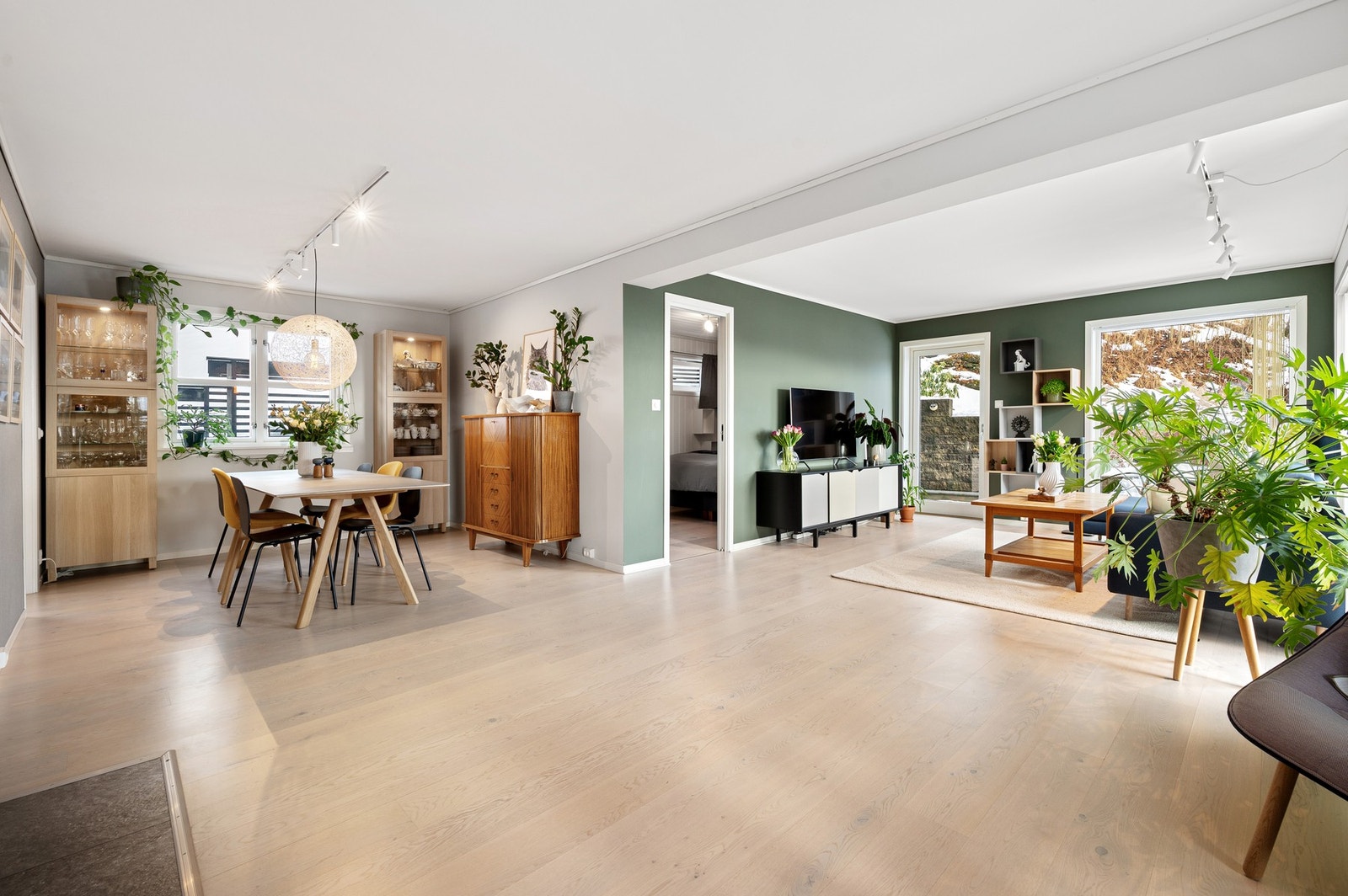 Stuen er på hele 42,2 kvm. Galleribilde