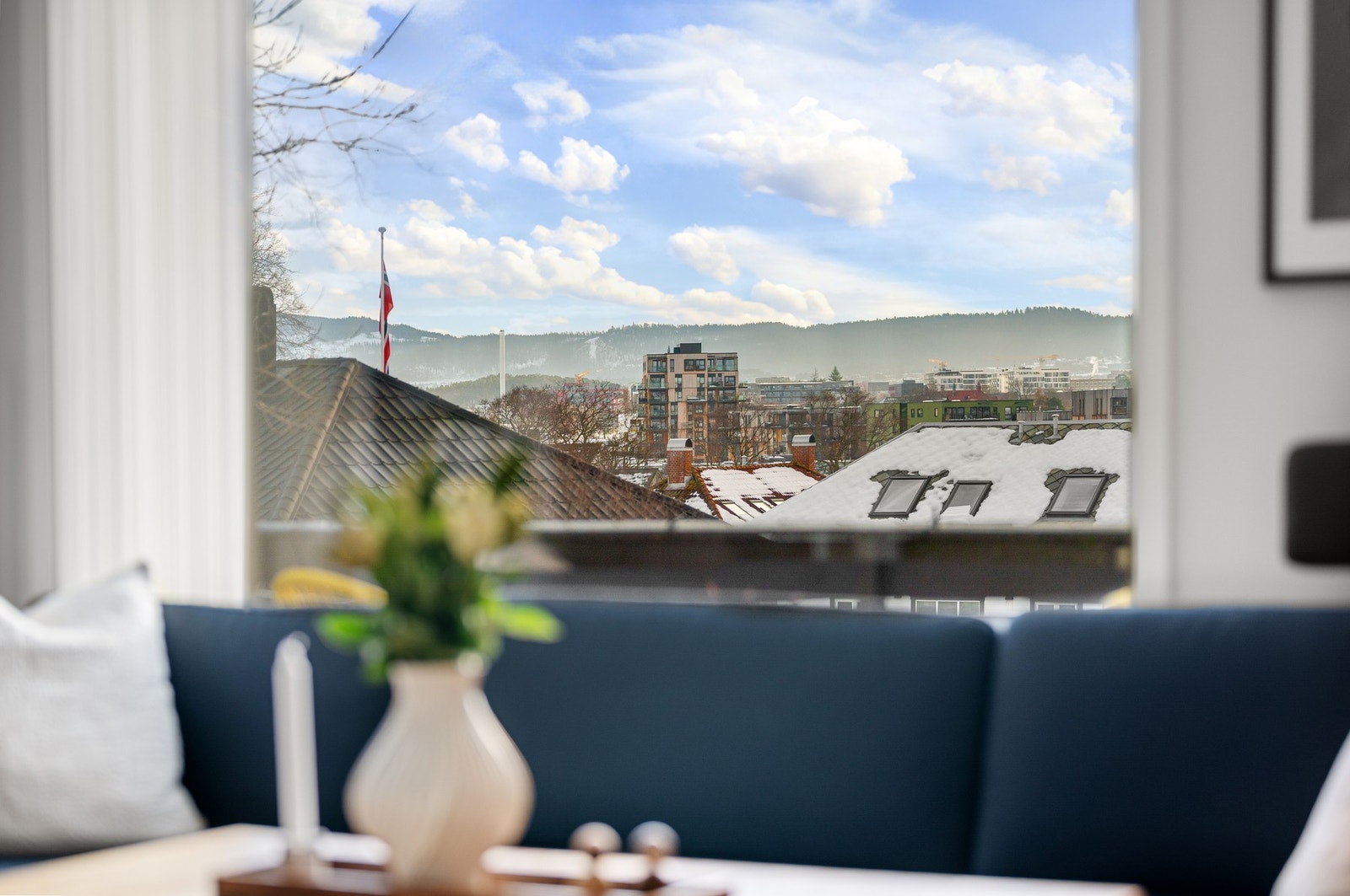 Utsiktsbilde fra stuen. Galleribilde