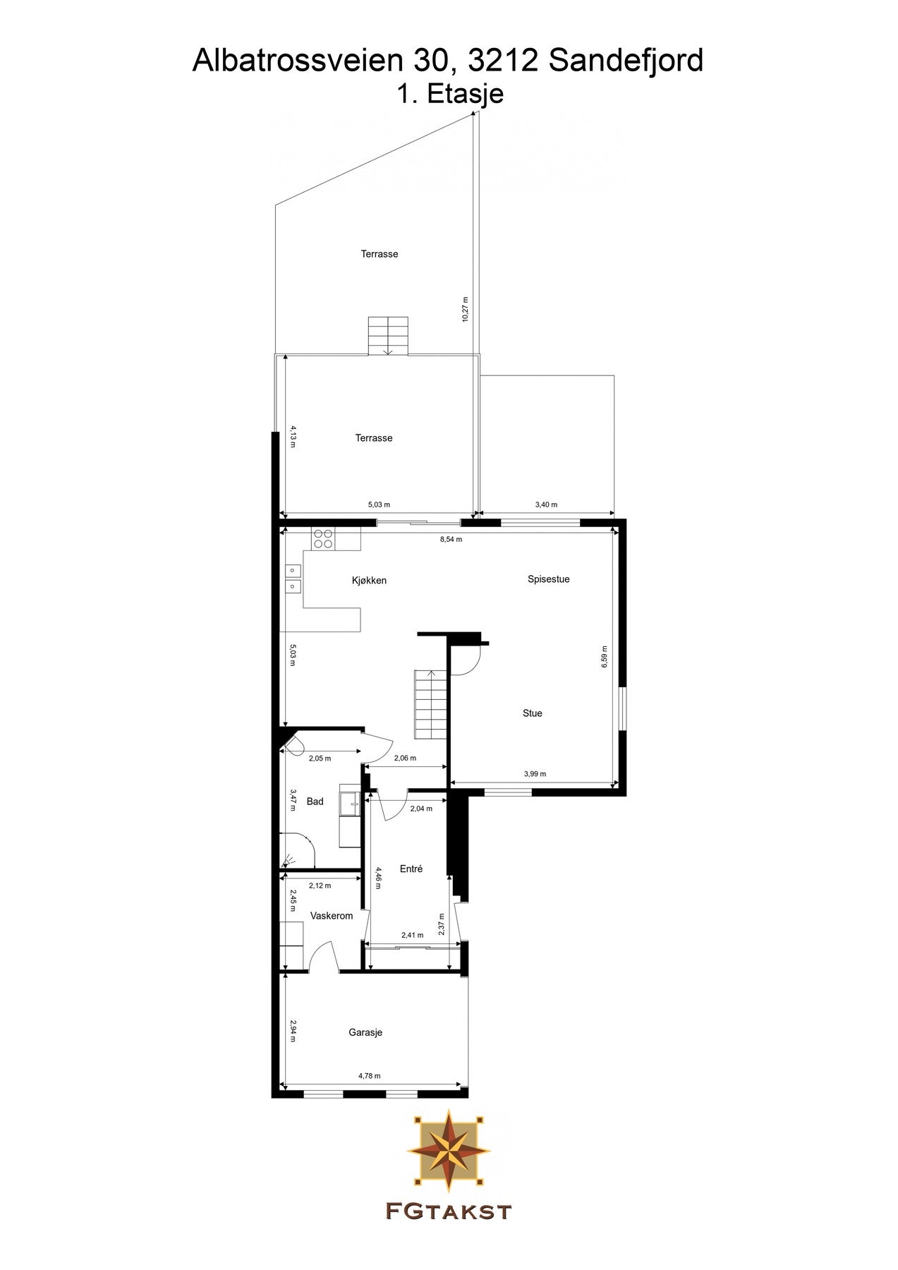 Plantegning 1.etasje Galleribilde