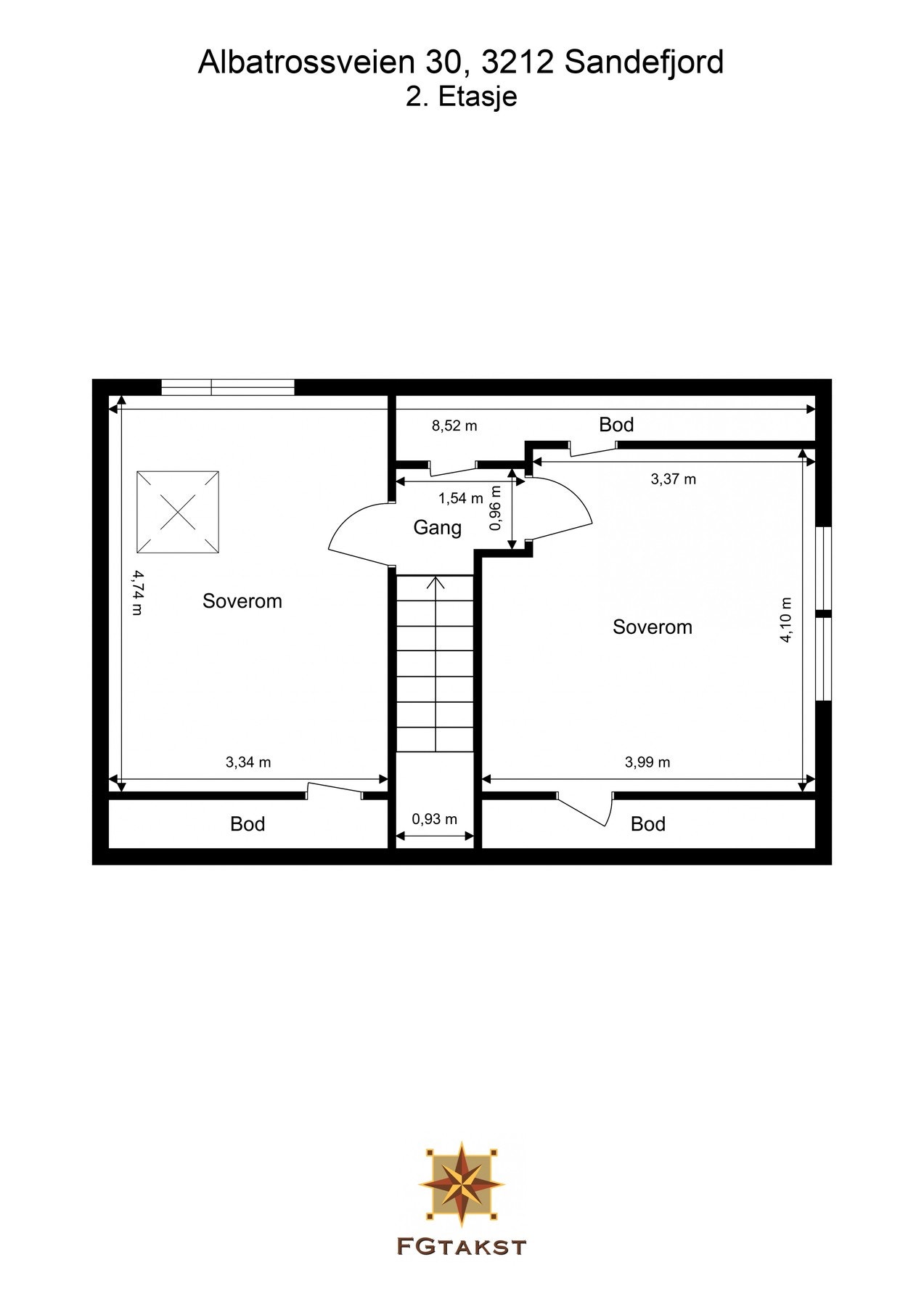 Plantegning 2.etasje Galleribilde