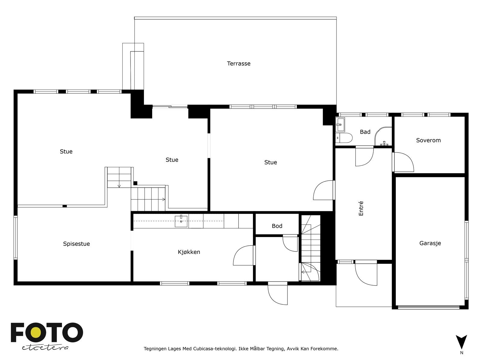 Prestegårdveien 11 - 1. etasje. Veiledende planskisse - ikke målbar Galleribilde