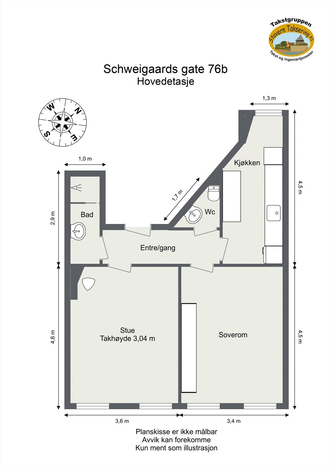 Plantegning (avvik kan forekomme) Galleribilde