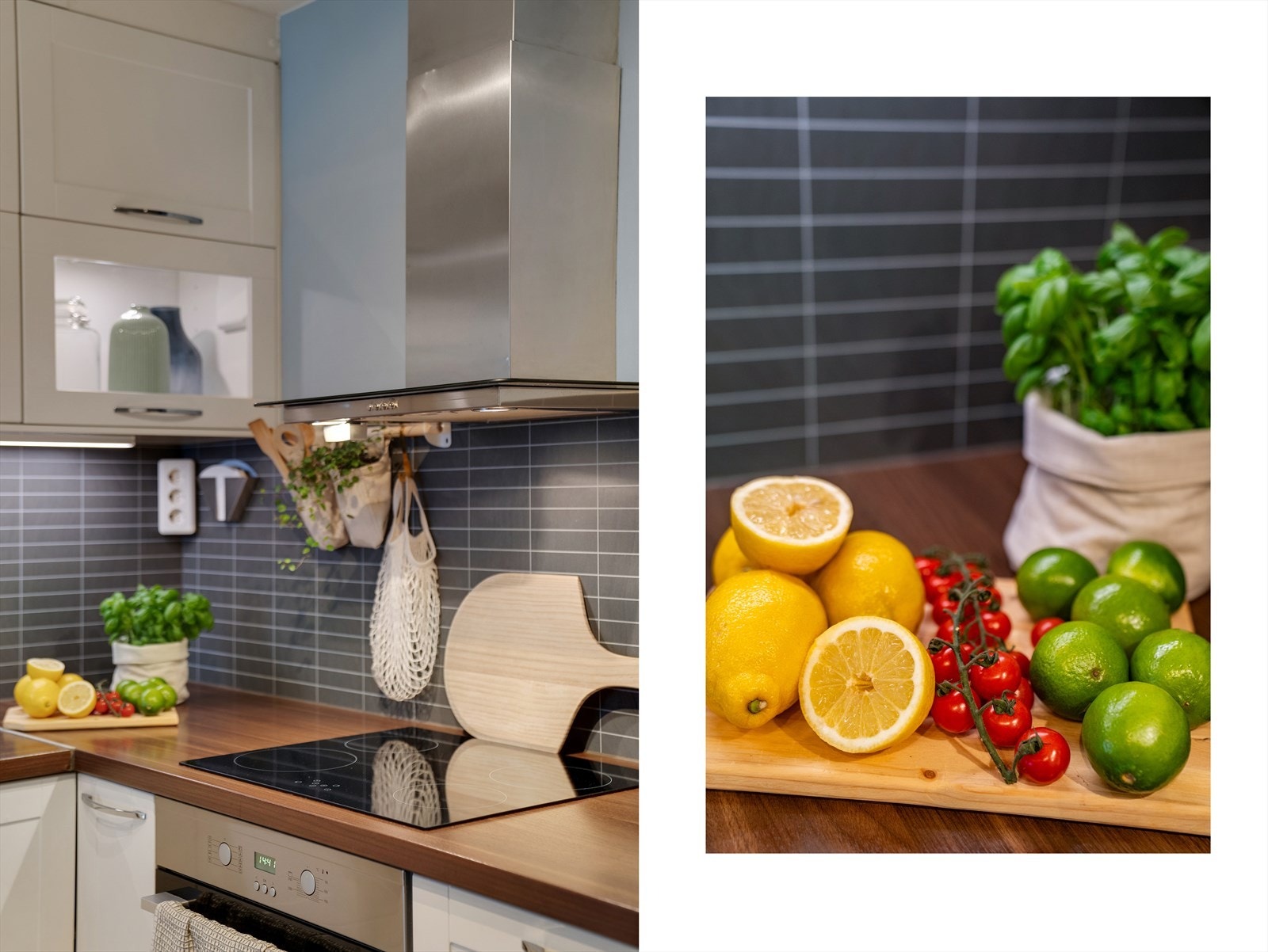 - Klassisk innredning med slette fronter og benkeplate av laminat - Galleribilde