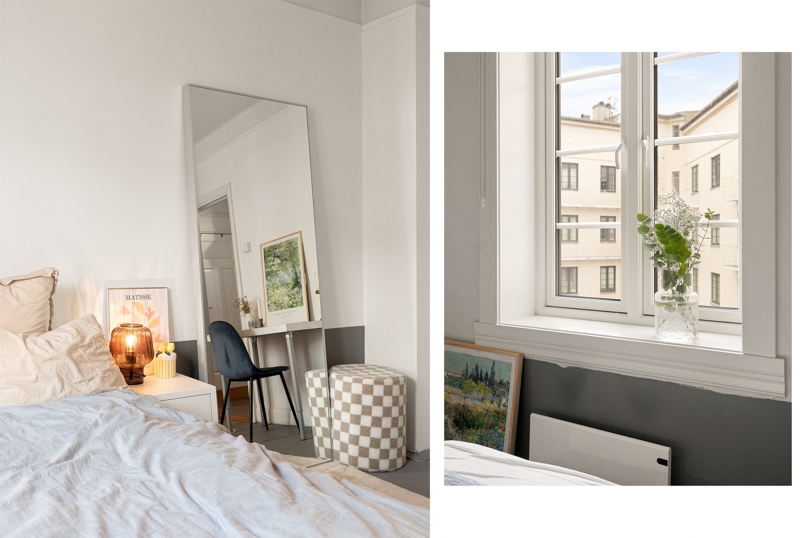 Begge soverommene vender ut mot rolig gårdsrom. Galleribilde