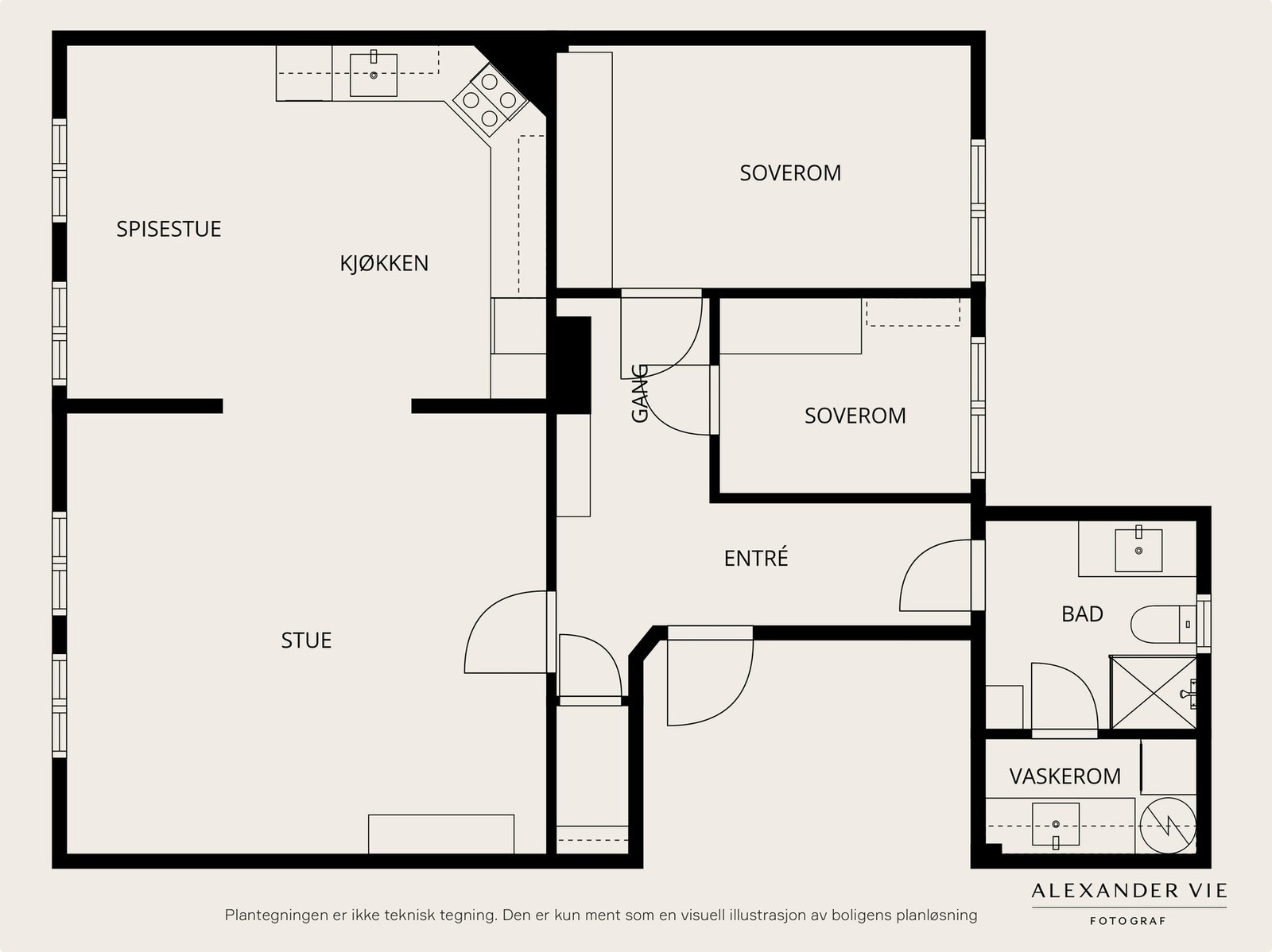 Planskisse 2. etasje. Galleribilde
