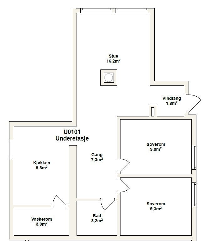 Plantegning Galleribilde