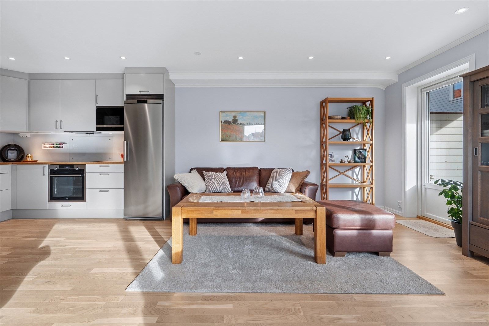 Det er vannbåren gulvvarme i det meste av 1. etg. Galleribilde