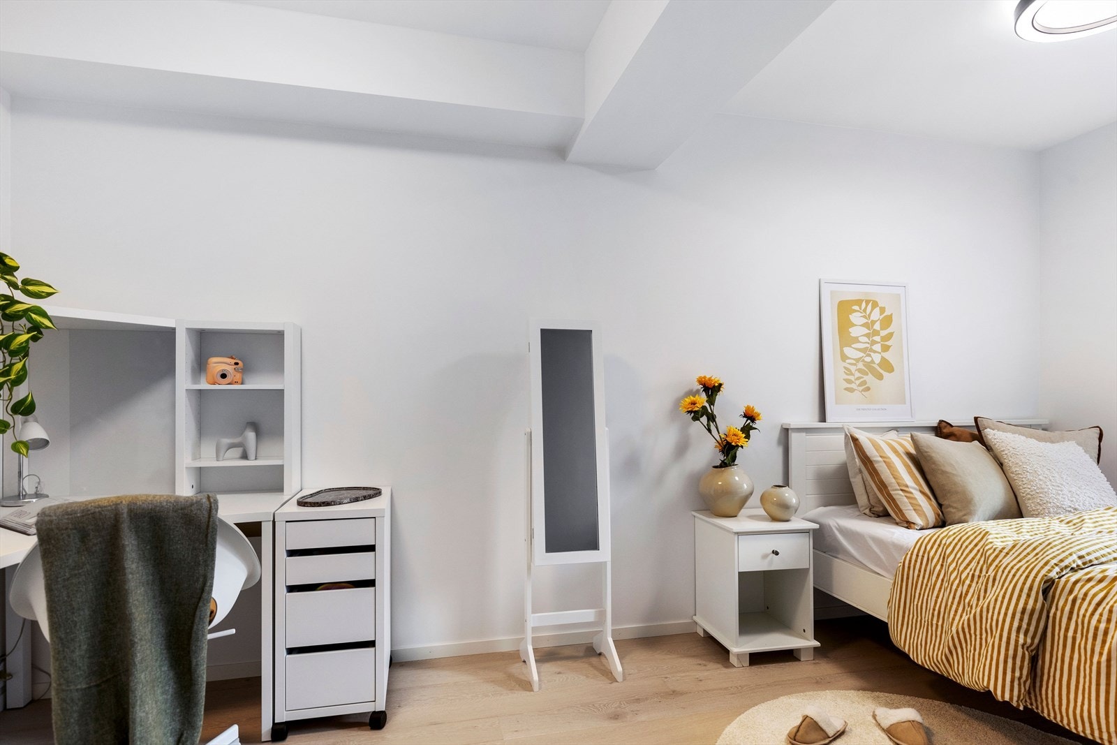 Det er to soverom i leiligheten Galleribilde