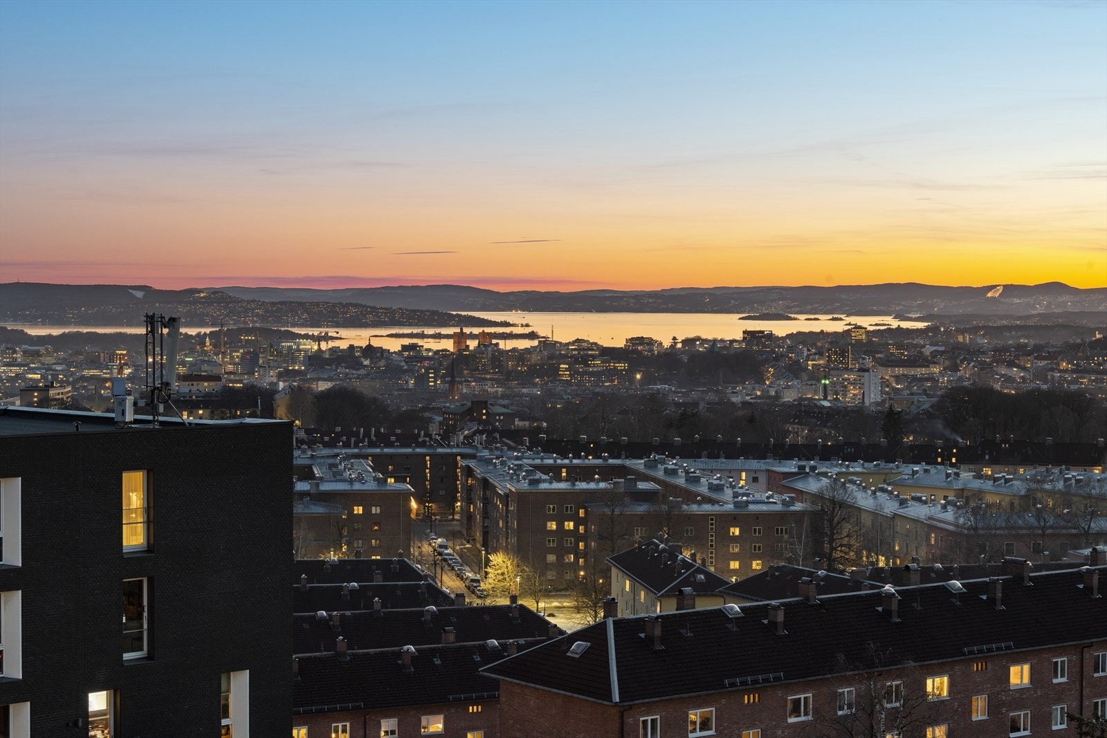 Oslofjorden fra takterrassen. Galleribilde