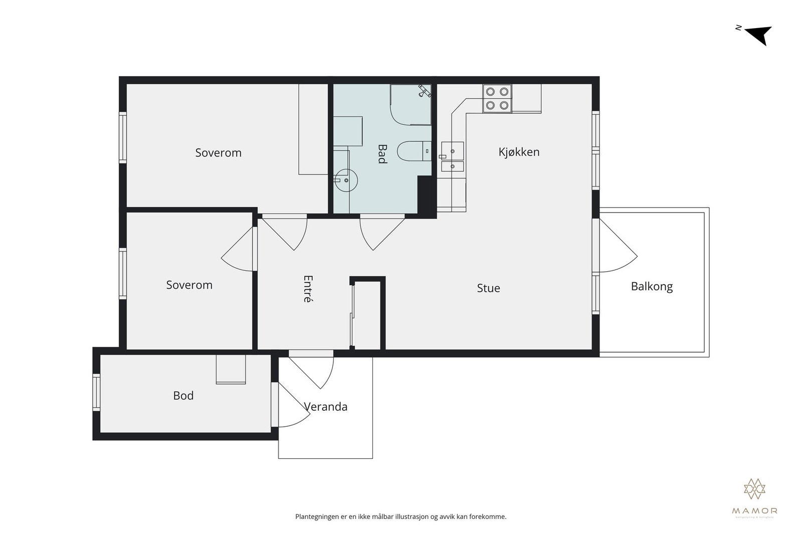 Plantegning Galleribilde