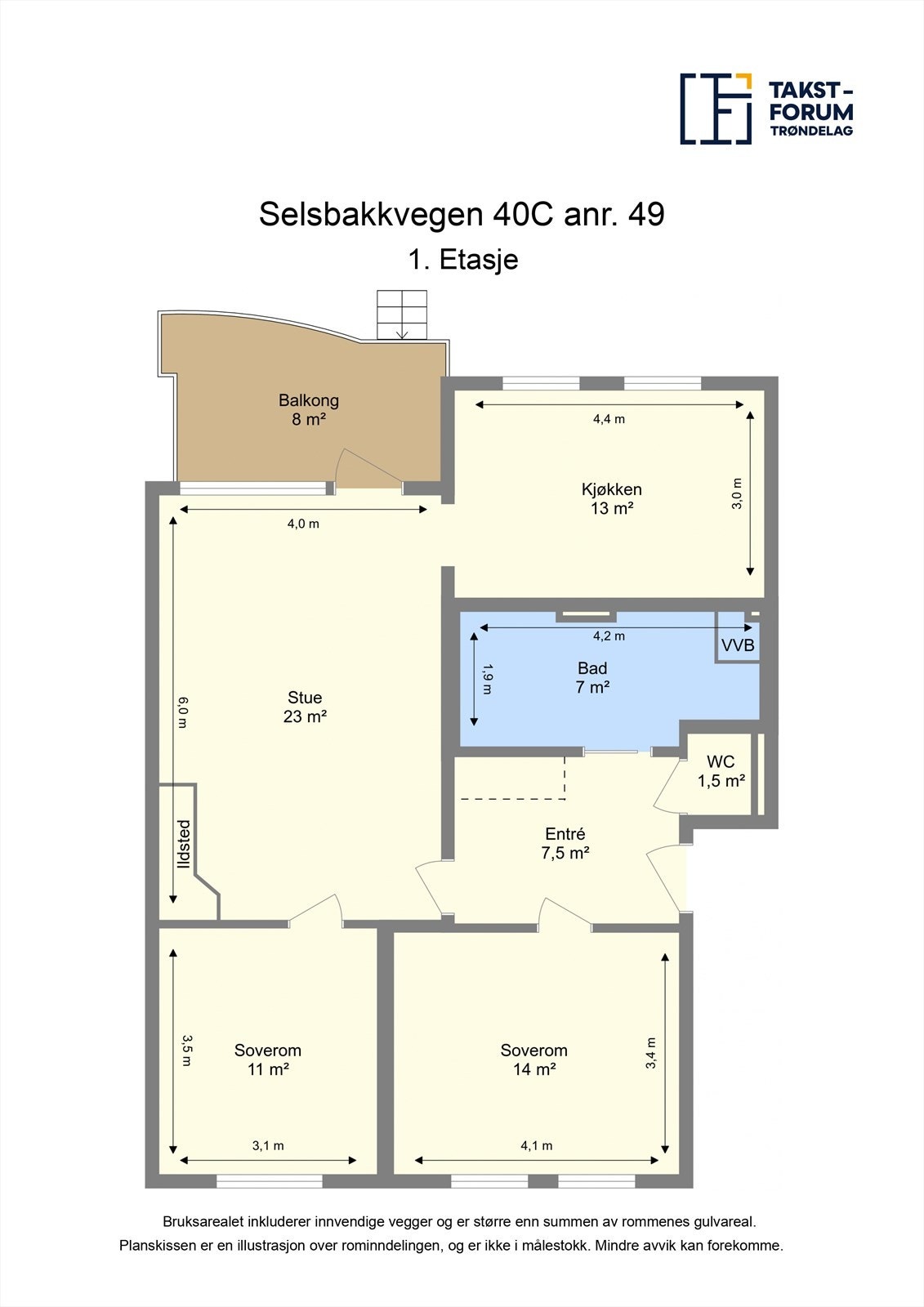 Plantegning Galleribilde