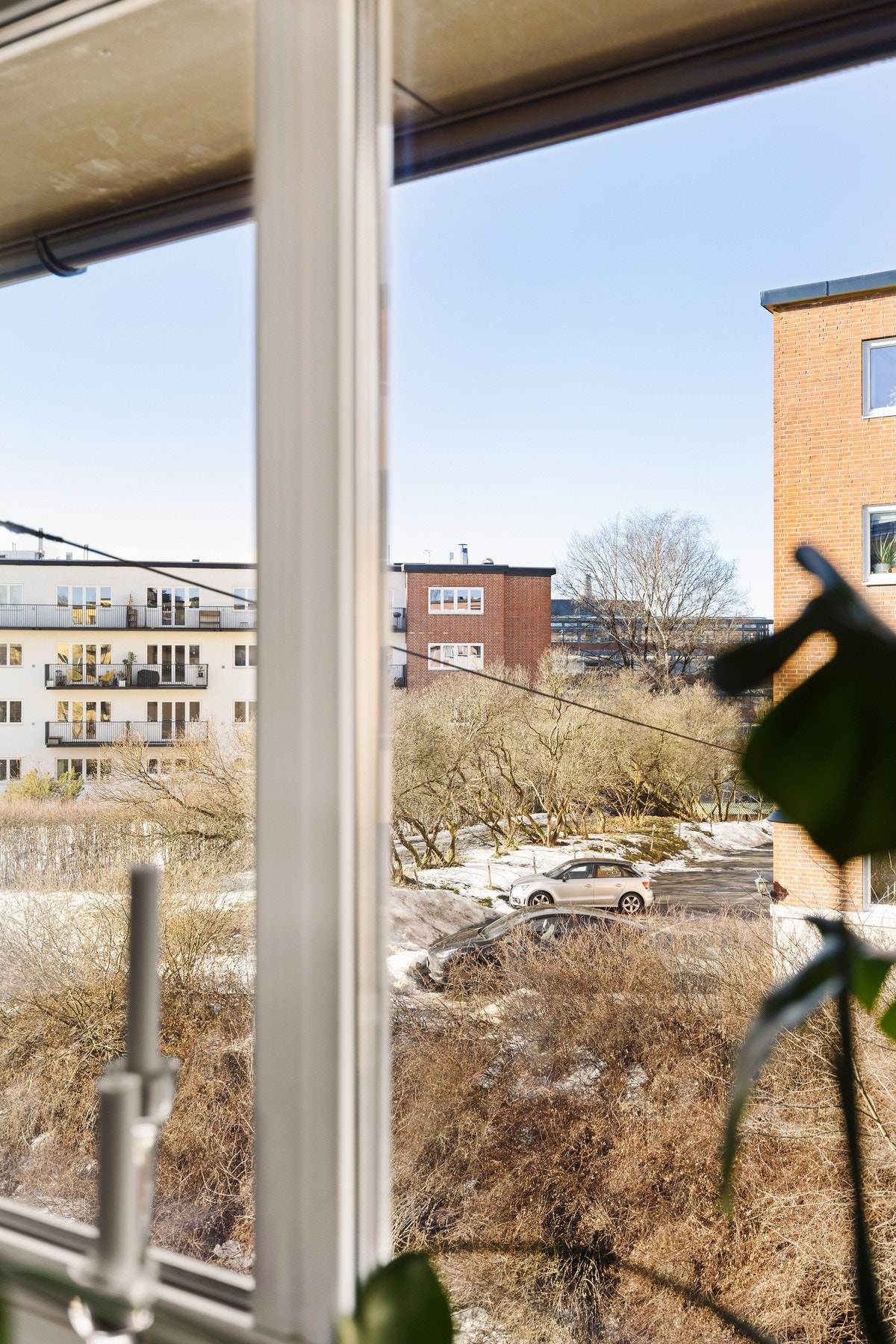 Utsikten fra kjøkkenvinduet. Galleribilde