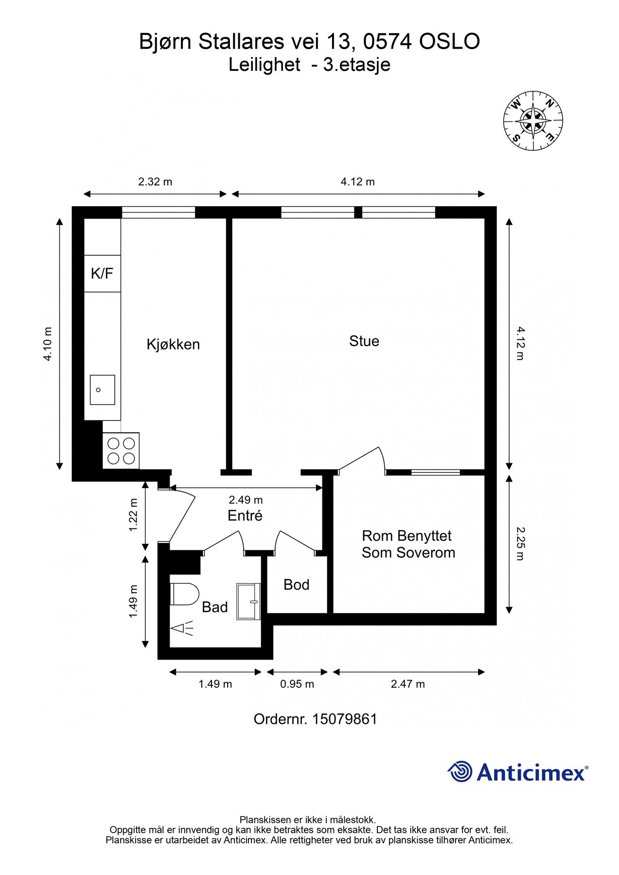 La oss orientere oss over planløsningen før vi titter videre! Galleribilde