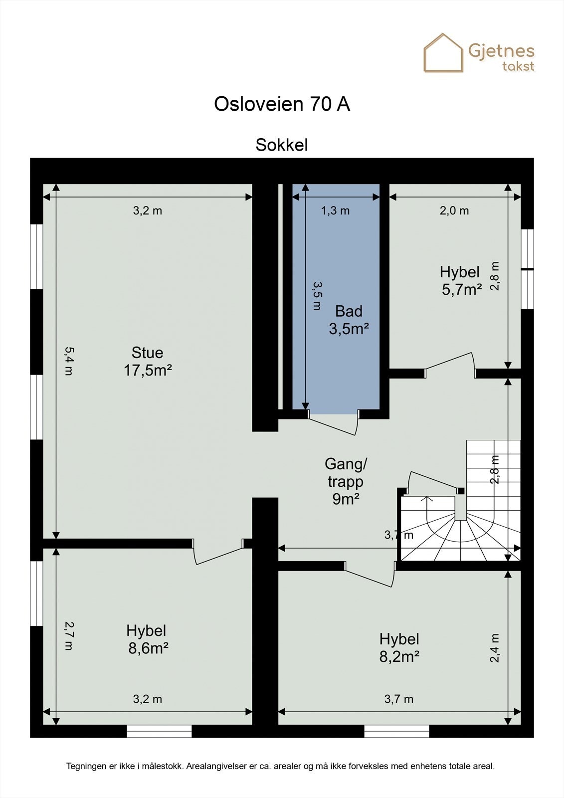 Planskisse Sokkel Galleribilde