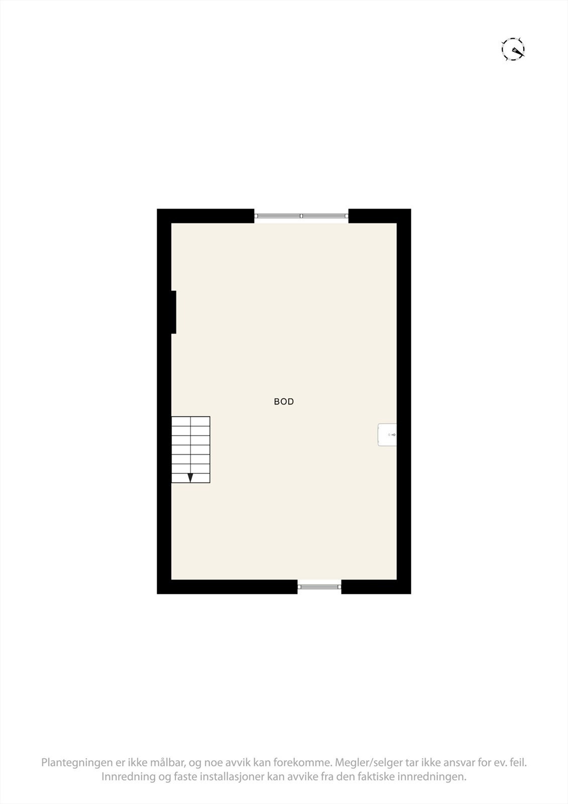 Plantegning kjeller. Galleribilde