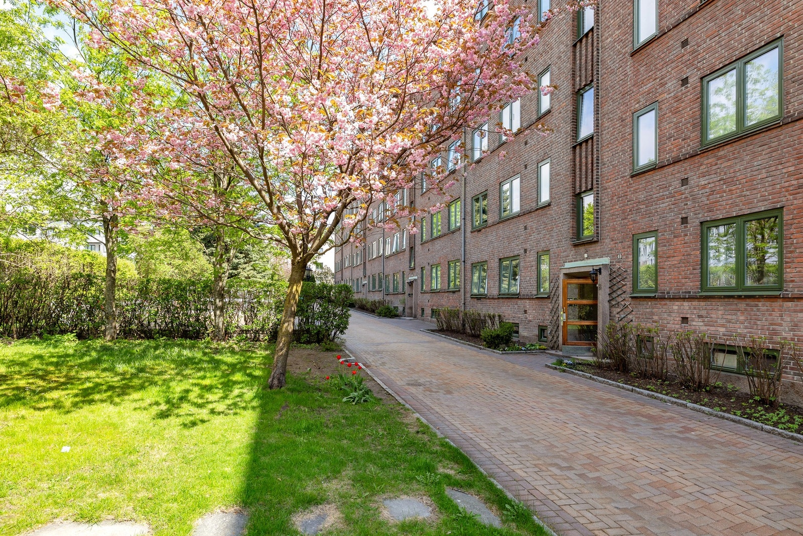 Borettslaget har store og frodige fellesområder Galleribilde