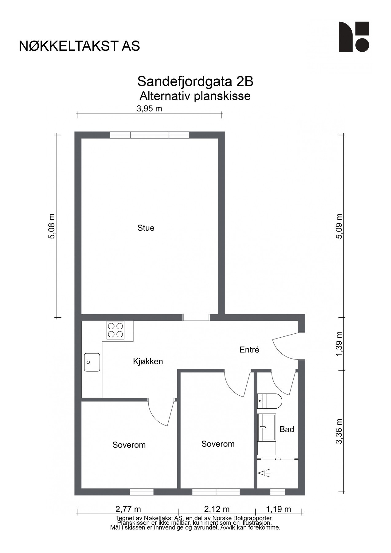 Alternativ planskisse Galleribilde