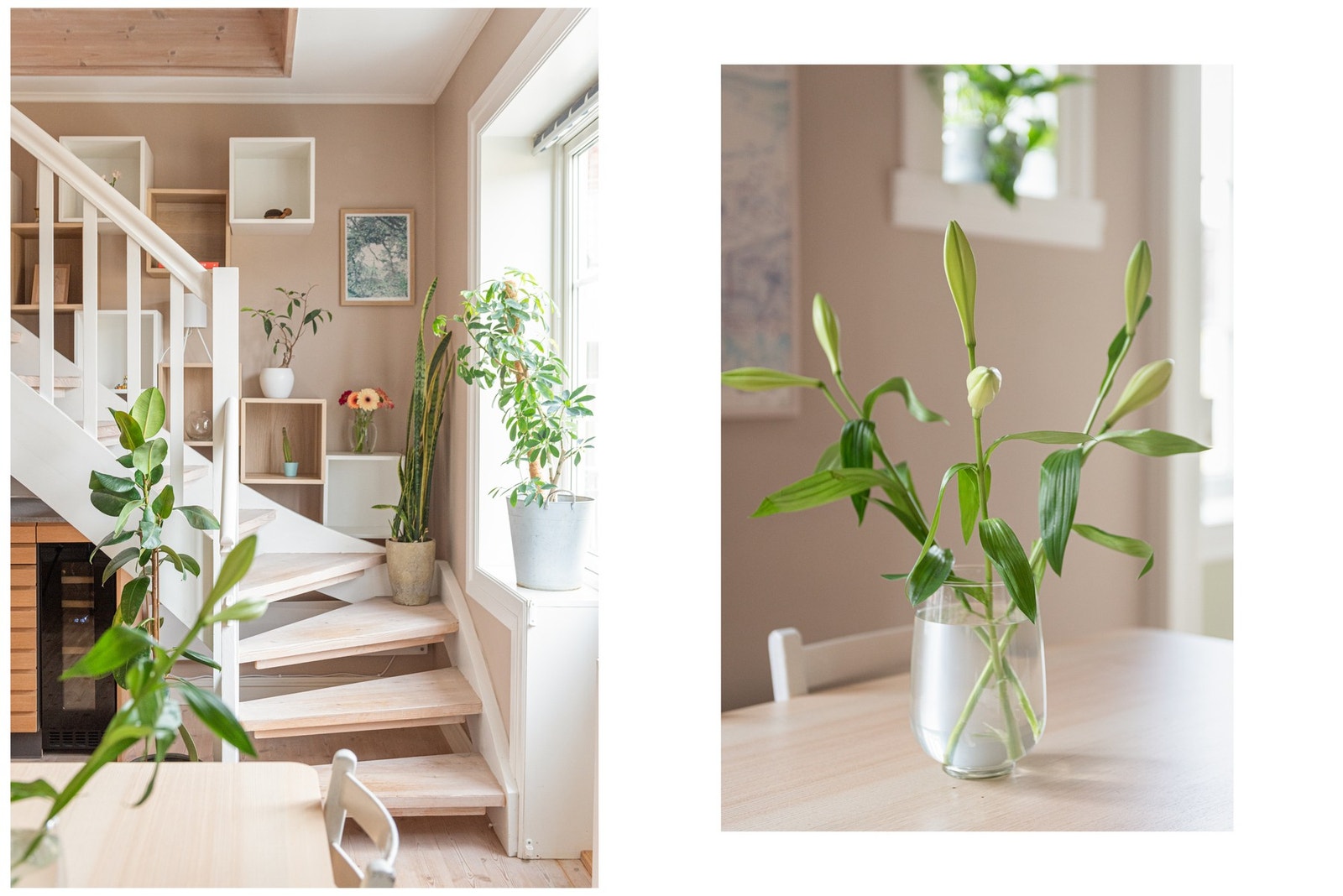 Flere nymalte overflater det siste året - boligen har en delikat fargepalett. Galleribilde