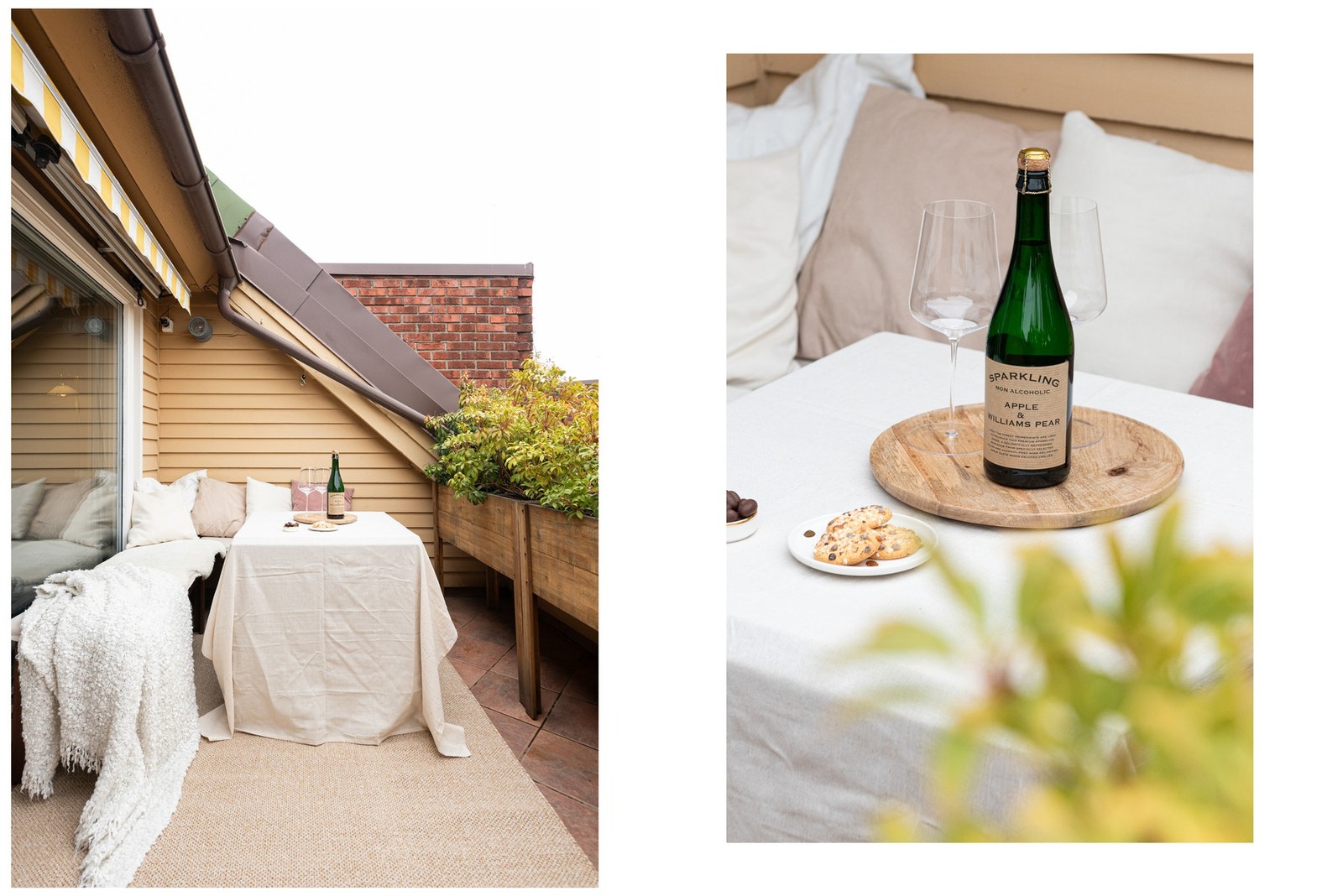 Takterrassen har sol fra tidlig morgen til ca. 19:00 på høysommeren. Galleribilde